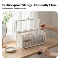 Dustproof Makeup Case with Drawers Large Capacity for Dorm Room, Women, Students