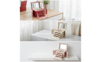 Jewelry Storage Box Multi-Compartment Jewelry Box with Drawers Structured Container for Women, Journeyers, Dressing Table, Bedroom