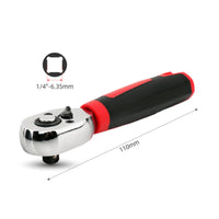 Mini 1/4 Inch Ratchet Chrome-V Steel Construction Mini Ratchet Wrench