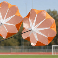 Double Canopy Resistance Parachutes Running Parachutes with Adjustable Belt Heavy-Duty for Athletes, Sprint Exercises
