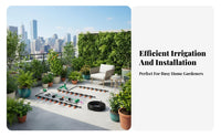 Automatic Drip Irrigation Kit Adjustable Nozzles Drip Irrigation Kit Water Saving Automatic Garden Watering System for Rooftop, Stream Er Bed