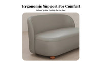 Narrow silhouette 2-Person Sofa Space-Saving space-efficient Loveseat Minimalist Design Living Room Seating long-lasting Frame for Apartment Dwellers, Small Homeowners, Students, Studio, Balcony, Bedroom, Reception Area
