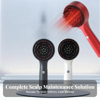 USB Rechargeable Liquid Liquid-Dispensing Scalp Brush 72 Bristles Red Light Scalp Massager