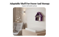 Cute Design House-Shaped Cubby Decorative House-Shaped Cubby Set Space-Saving surface Decoration Minimalist design & aesthetic for Nursery School educators, Collectors, Kindergarten, kid's Room, Playroom, Retail shop