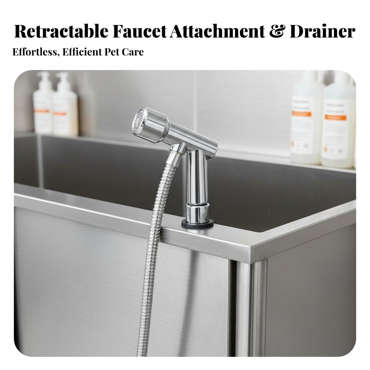 Stainless Canine Bath Bath Multiple Colors Available Professional Pet Grooming Wash Station Easy to Clean Heavy Duty Dog Washing Station