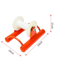 Straight-Run Cable Pulley Anti-Friction Cable Guide with Frame Low Power Level Hardware for Wire Laying, Job Sites