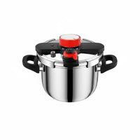 Thickened Body Burst-resistantProof Pressure Cooker 6 Safety Protections Stovetop Pressure Cooker Quick-Seal Lid Cookware Single-Hand-Hand Locking for Gas Cooktop