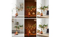 Gourd Tree Feng Shui Gourd Tree with Stand Prosperity Tabletop Sculpture for Office