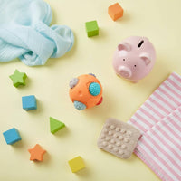 Textured Grip Ball Easy to Hold Infant Hand Grasp Toy Bright Colors Press Balls for Infants