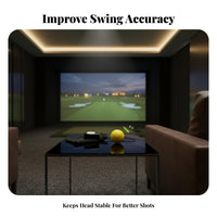 Improves Accuracy Golf Head Stability Coach Stable Spinal Angle Golf Swing Posture Corrector Consistent Strike for Driving Range, Backyard