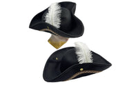 Flannel Pirate Hat Lace Trim Headwear Soft