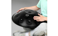 Professional Grade 10 Note Steel Handpan Handmade 22 Inch Handpan Complete Set for Musicians, Beginners, Music Healing, Mindfulness Practice