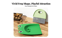 Mini Broom and Dustpan Set Soft Bristles Portable Countertop Crumb Sweeper for Kids