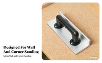 Ergonomic Handle Corner Sander Multi-Use 90-Degree Corner Sander Lightweight Hook and Loop Sanding Tool Aluminum Alloy Base for Construction Workers, DIY Enthusiasts, Wall Prepping, Home Renovation, Interior Decorating, Woodworking