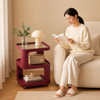 rolling side table