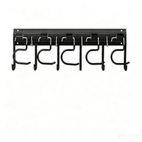 Wall Hook Rack Compact Mop and Broom Rack Sturdy Mop and Broom Organizer for Shed