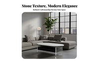 Minimalist design dual-level Oval Table with Acrylic Legs Floating Design 2-Tier Oval Coffee Table Safe Round Edges Household Furniture Space-Saving for Apartment Dwellers, Homeowners, Families, Living Room, Lounge Area, Office