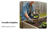 Drip Irrigation Kit Water-Saving Garden Watering Kit Easy Installation Micro Drip Irrigation Set for Gardeners, Flower Beds, Greenhouse