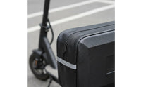 Large Capacity Scooter Backrest Bag Easy Installation Electric Bike Tail Bag Reflective Strips Vehicle Accessory Carbon Fiber Texture for Motorcyclists