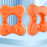 Orange Children Swim Buoyancy Aid Circle Cushioned Underarm Swim Buoyancy Aid Waterproof Liner Water Safety Gear Buckle Strap