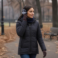 Unisex Printed Fleece-Lined Ear Warmers for Winter Outdoor Activities