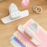Multi-Functional Heart Hole Punch Precise Punching Heart Shape Craft Punch Compact Design Craft Paper Puncher Confetti Collector for Crafters, Journalers, Students, Scrapbooking, Journaling, DIY Projects