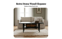 sturdy Wood Construction Woven Top Accent Table French aesthetic Living Room Furniture Retro Aesthetic Multi-Functional Design for Homeowners, Interior Decorators, Renters, Lounge Area, Apartment, Office, Bedroom