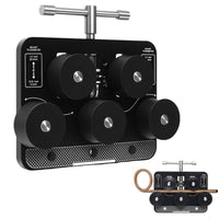 Adjustable Diameter Brake Line Straightener Polished Acetal Rollers Tube Straightener Sturdy Aluminum Alloy Pipe Straightening Tool Portable Design for Mechanics, HVAC Technicians, Plumbers, Car Repair, Workshop