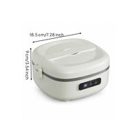 Waterless Heating Electric Heated Lunch Box Latching Lid Cordless Heated Lunch Box for Office, on the Go