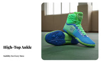 High-Performance Striking Shoes Ankle Support High Performance Striking Shoes Anti-Slip Sole Muay Thai Training Sneakers for Women, Wrestlers