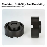 Crosshatch Pattern Jack Support Block Textured Rubber Jack Pad Anti-Slip Rubber Lift Block Scratch Protection