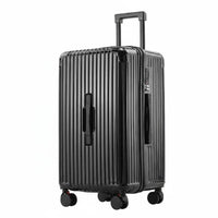 Large Capacity 5-Wheel Suitcase Adjustable Telescoping Handle Trolley Luggage Shock-Resistant for Women, Adults, Vacation, Weekend Getaways