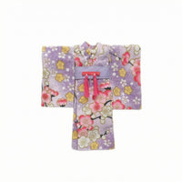 Wrap-Front Doll Robe Wide Sleeves Doll Kimono Woven Textile Miniature Robe