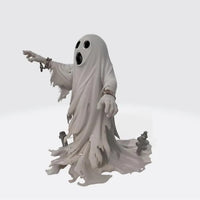 3D Printed Halloween Scary Ghost Plastic Decoration