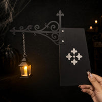 Library Lantern Sconce Vintage Wall Lamp with Bracket Enduring Brightness for Reading Corner