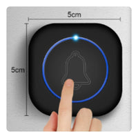36 Chimes Wireless Entry Notification Long Range 300m Elderly Call Button 4 Volume Levels Notification System Compact Size for Hearing Impaired, Apartment