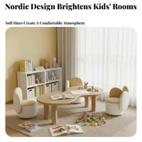 Kids Table and Chair Set Multifunctional Design Kids Study Desk and Chair Multi-Function children's Activity Table for Children, Girls, Daycare