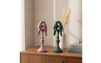 Parrot Sculpture with Pedestal Tropical Parrot Figurine Sculptures Decorative Figurines Textured for Art Lovers, Living Room