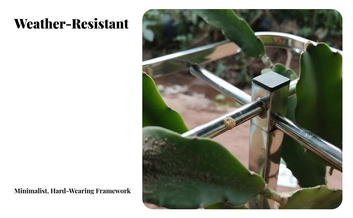 Corrosion Resistant Dragon Fruit Trellis Heavy-Duty Dragon Fruit Trellis Frame Stable Base Design Plant Support Easy to Assemble for Cactus Growers, Gardeners, Homeowners, Outdoor, Backyard, Greenhouse, Patio