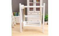 1:12 Dollhouse Swing Refined White Dollhouse Swing Even Surface