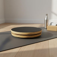 Wooden Pilates Balance Board Solid Wooden Disc Wood Pilates Rotation Board Stretching Exercise Rotator for Women, Stretching Practice, Home Workout