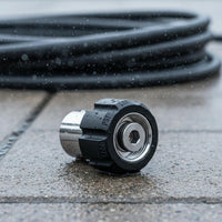 Stainless Steel M22 to 3/8 NPT Adapter Pressure Washer Hose Coupler Rustproof Quick Connect Fitting Heavy Duty