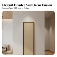 New Chinese Design Folding Panel Screen Wabi-Sabi Aesthetic 4-Panel Folding Screen Solid Wood Frame Room Divider Woven Rattan Option for Apartment Dwellers, Interior Designers, Business Owners, Hotel, Bedroom, Restaurant, Classroom