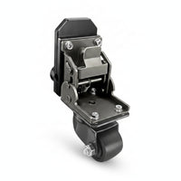 Foldable Front Wheel Caster Compact Toolbox Caster Mounted Rolling Toolbox Wheel Easy Transport