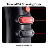 High Power Engine Neck-Hanging Pet Hair Dryer Adjustable Temperature & Speed Neck Hanging Pet Dryer Lightweight Hands-Unrestricted Dog Blower Low Noise for Veterinarians, Veterinary Clinics