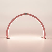 Half Shadowed Arch Lamp Lash Light Professional Arch Lamp with Flat Base for Estheticians, Makeup Vanity, Tattoo Studio