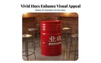 Retro Design Mechanical & design Booth Set Long-lasting Oil Drum Furniture Set Comfortable Restaurant Seating Easy to Clean for Bar Owners, Cafe Proprietors, Interior Designers, Cafes, Restaurants, Lounges, Lounge Area