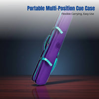Billiard Cue Case, Split Design, Large Head, Multi-Hole, Portable, Multi-Carry Bag