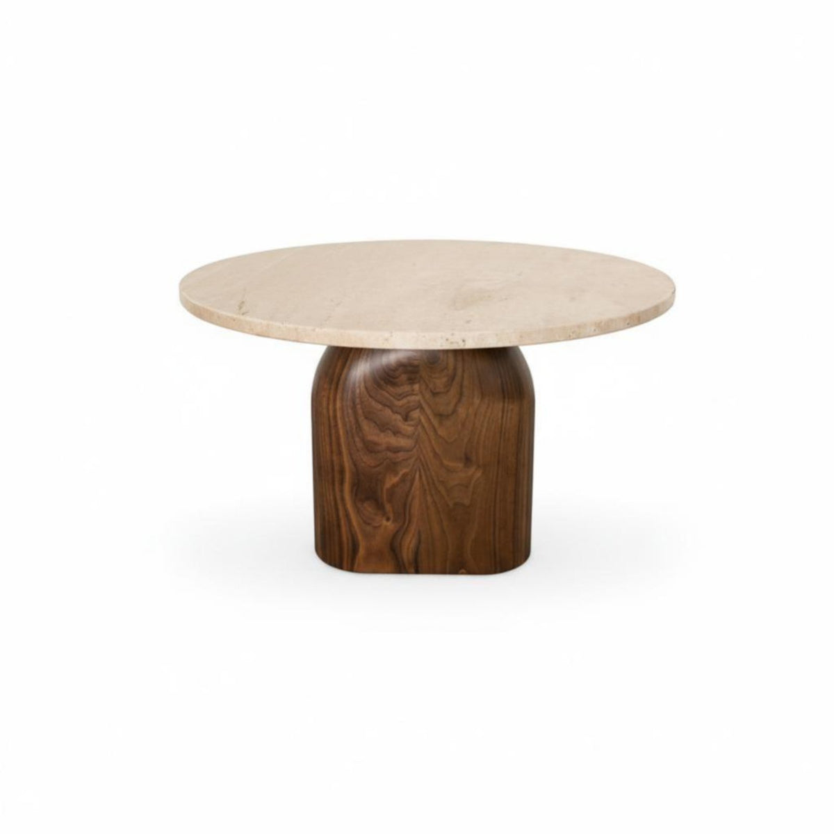 2 Pieces Wabi-Sabi design Nesting Coffee Tables Space-Saving Round Nesting Tables Mixed Material Table Set sturdy Construction for Apartment Dwellers, Design lovers, Homeowners, Living Room, Small Spaces, Lounge Area, Bedroom