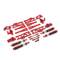 RC Car Metal Upgrade Set RC Car Damping System Parts with Shocks Damping Front and Rear Shock Absorbers